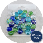 Craft Pack - Ocean Mix Glass Nuggets